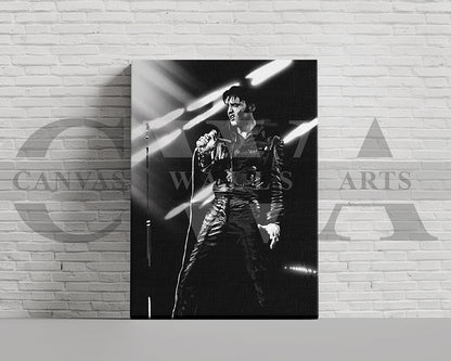 Elvis Presley Canvas Wall Art Abstract Music Poster