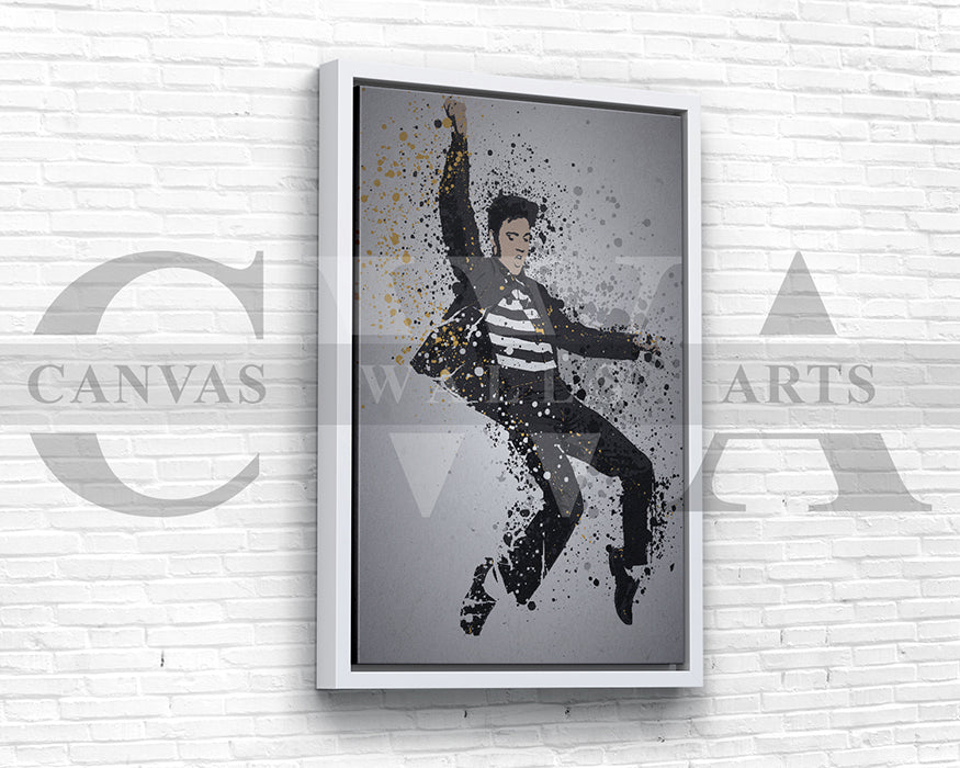Elvis the King Canvas Wall Art