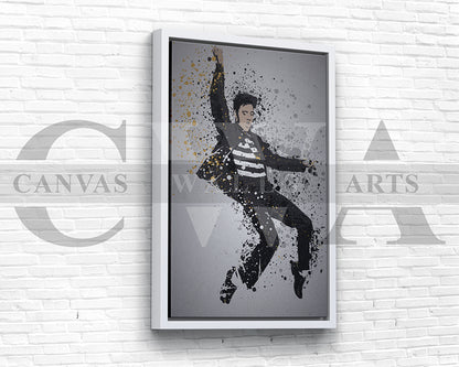 Elvis the King Canvas Wall Art