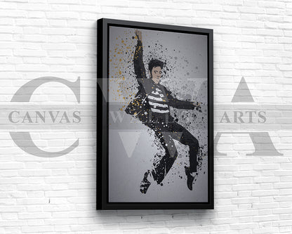 Elvis the King Canvas Wall Art