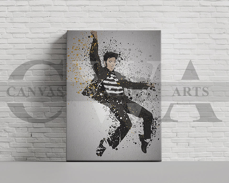 Elvis the King Canvas Wall Art