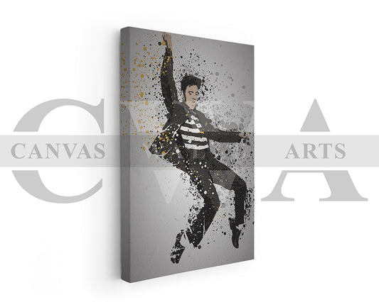 Elvis the King Canvas Wall Art