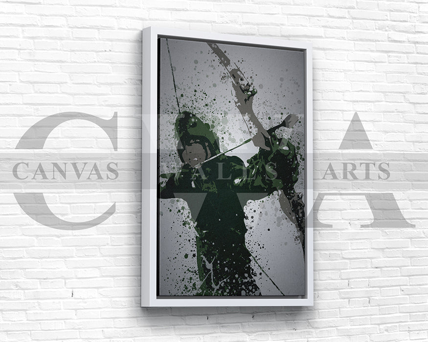 Emerald Archer Canvas Wall Art