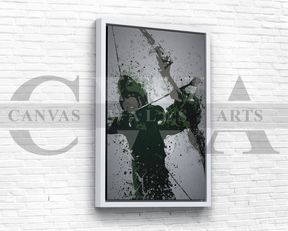 Emerald Archer Canvas Wall Art
