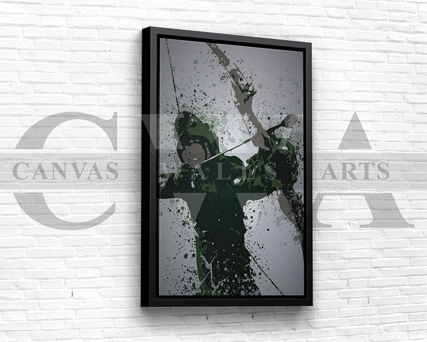 Emerald Archer Canvas Wall Art