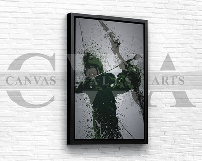 Emerald Archer Canvas Wall Art