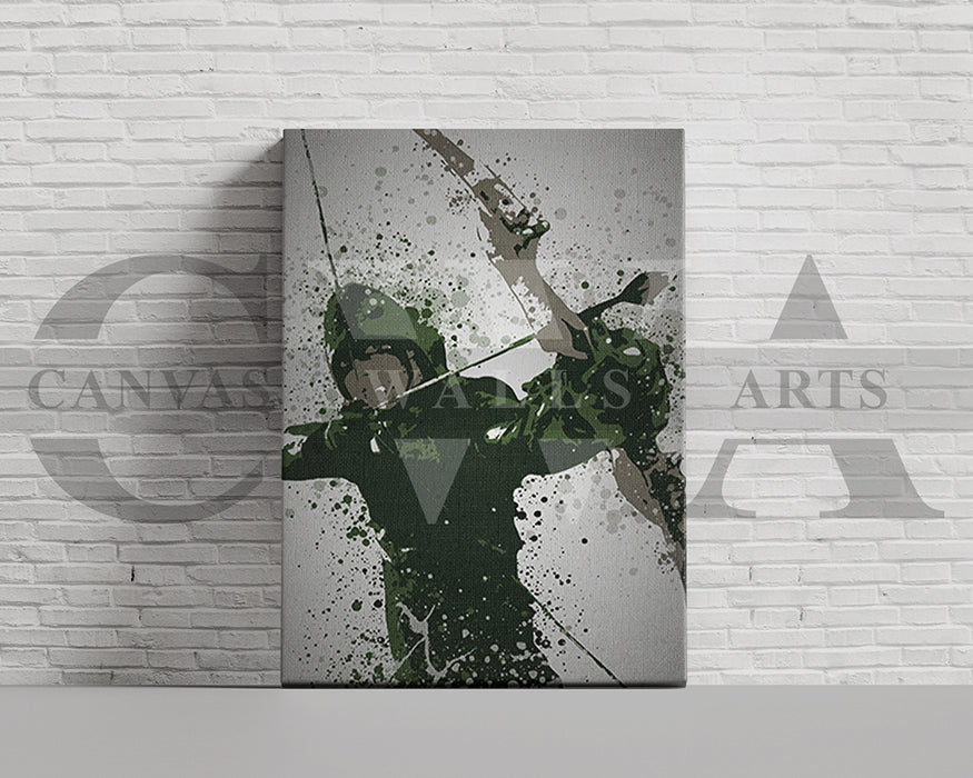 Emerald Archer Canvas Wall Art