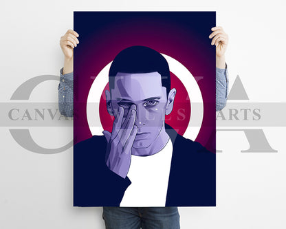 Eminem American Rapper Canvas Wall Art