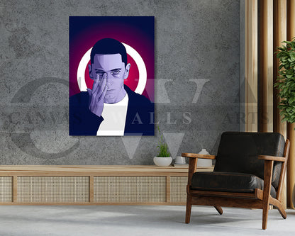 Eminem American Rapper Canvas Wall Art