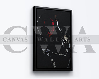 Evil Clown Canvas Wall Art Abstract Movie Poster