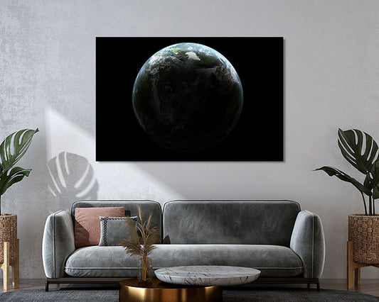 Exoplanet Canvas Wall Art Galaxy Art Print