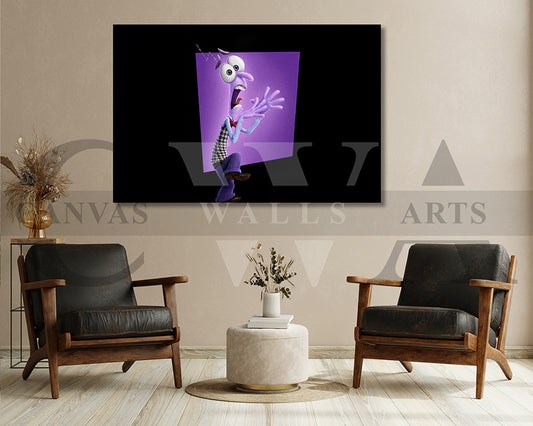 Fear in Inside Out 2 Canvas Wall Art
