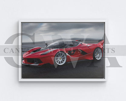 Ferrari FXX K Canvas Wall Art Car Poster Prints
