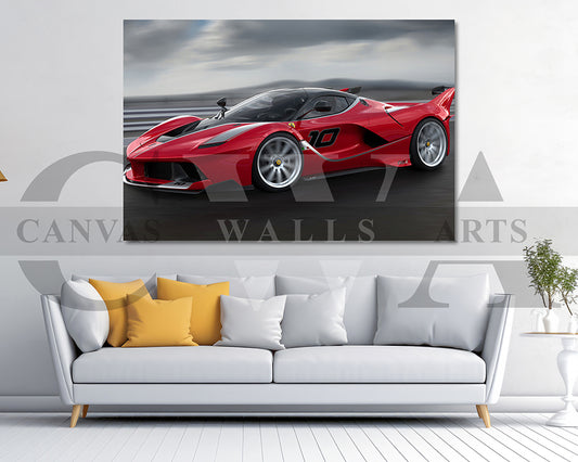 Ferrari FXX K Canvas Wall Art Car Poster Prints