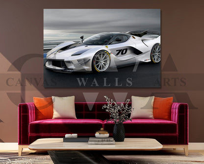 Ferrari FXX K Canvas Wall Art Hayper Car Poster Prints