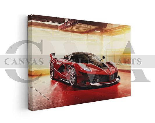 Ferrari FXX K Canvas Wall Art Hayper Car Poster Print