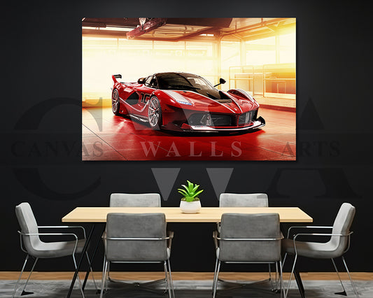 Ferrari FXX K Canvas Wall Art Hayper Car Poster Print