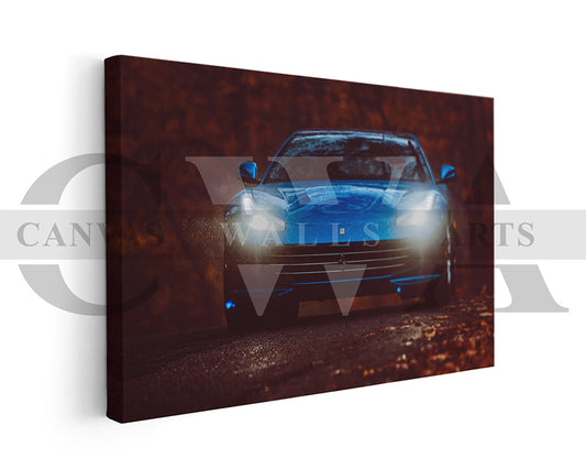 Ferrari GTC4Lusso Novitec Canvas Wall Art Car Poster Print