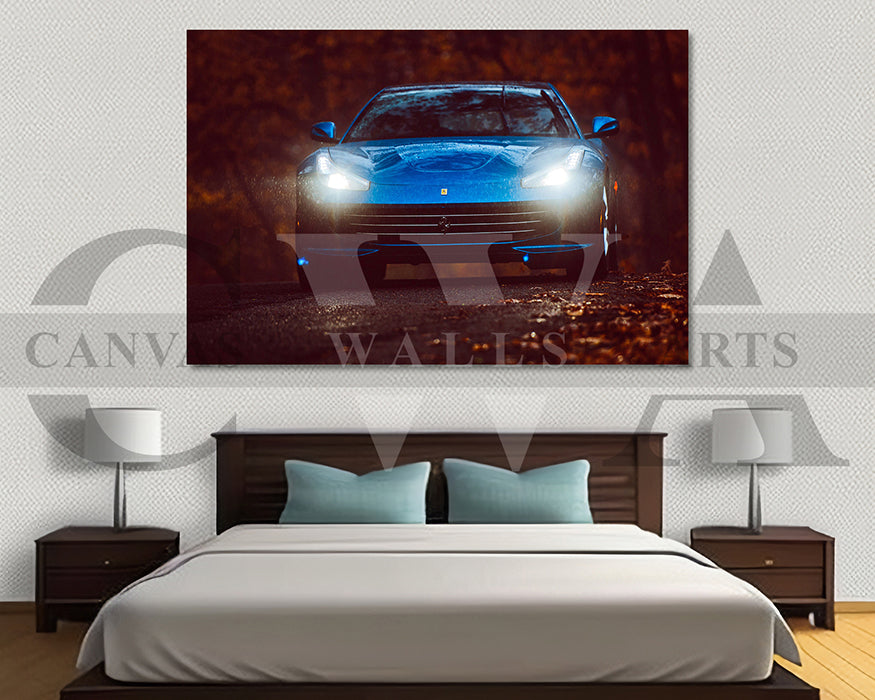Ferrari GTC4Lusso Novitec Canvas Wall Art Car Poster Print