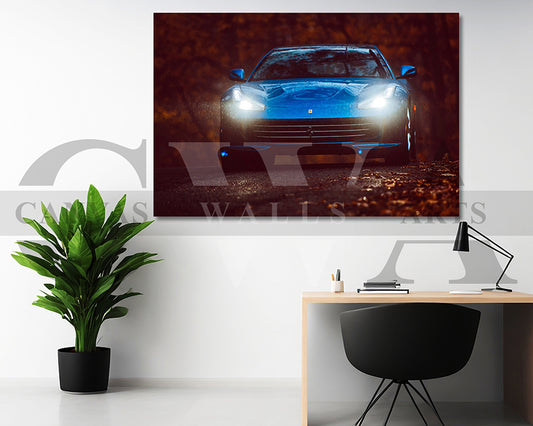 Ferrari GTC4Lusso Novitec Canvas Wall Art Car Poster Print