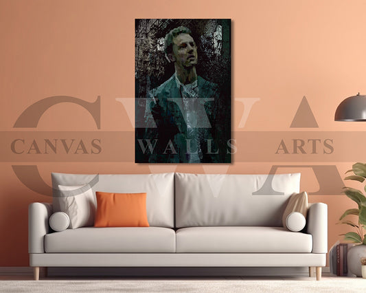 Fight Club Canvas Wall Art Abstract Movie Poster