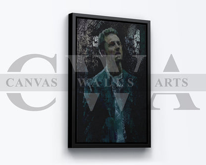 Fight Club Canvas Wall Art Abstract Movie Poster
