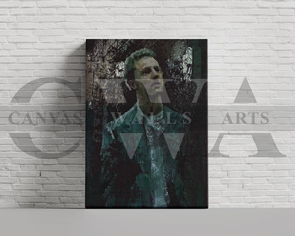 Fight Club Canvas Wall Art Abstract Movie Poster