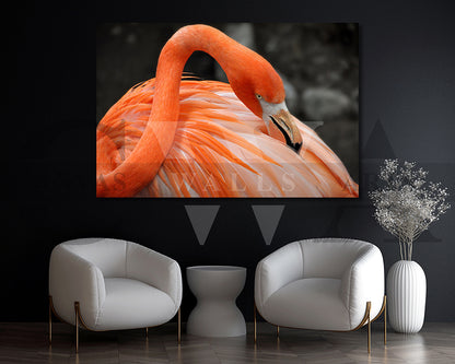 Flamingo Canvas Painting Bird Poster Print