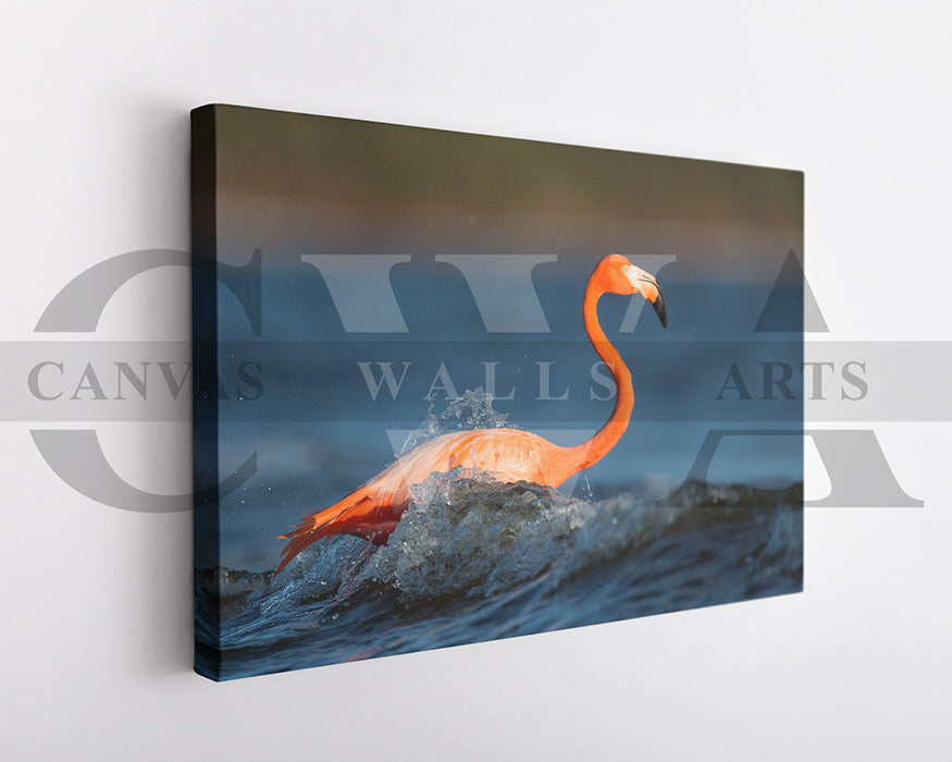 Flamingo Canvas Wall Art Bird Poster Art
