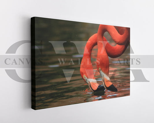 Flamingo Canvas Wall Art Bird Poster Arts
