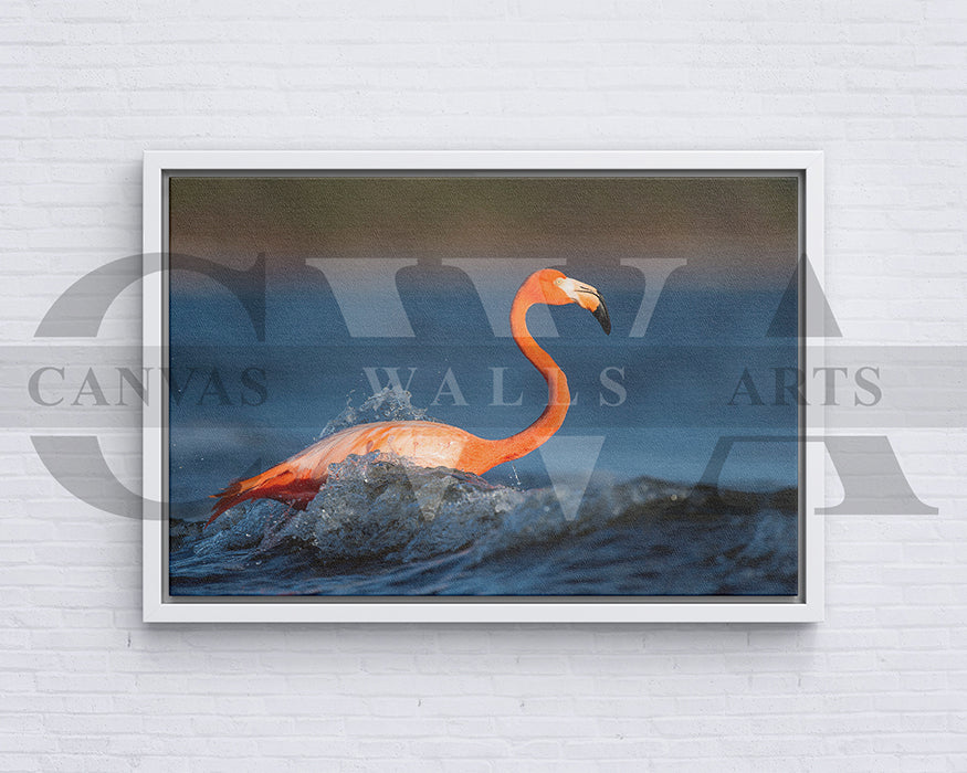 Flamingo Canvas Wall Art Bird Poster Art