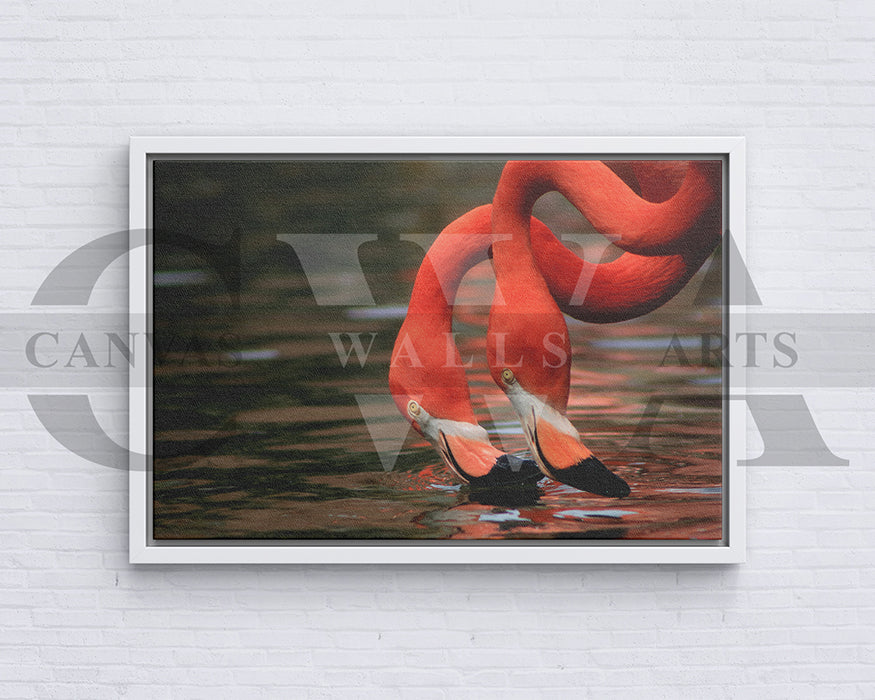 Flamingo Canvas Wall Art Bird Poster Arts