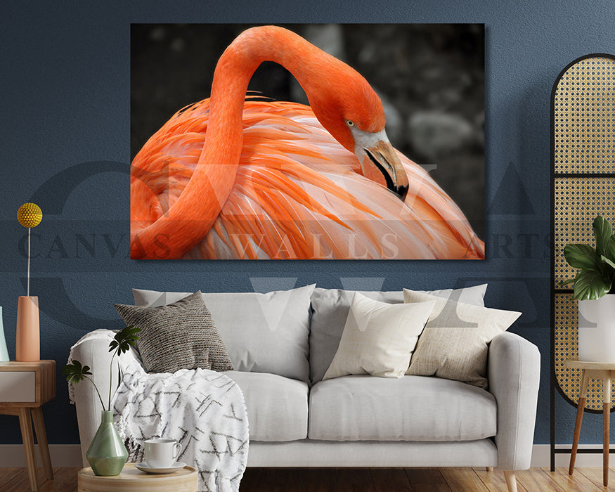 Flamingo Canvas Painting Bird Poster Print