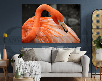 Flamingo Canvas Painting Bird Poster Print