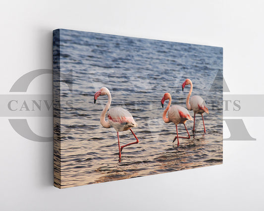 Flamingo Canvas Wall Art Bird Poster Prints