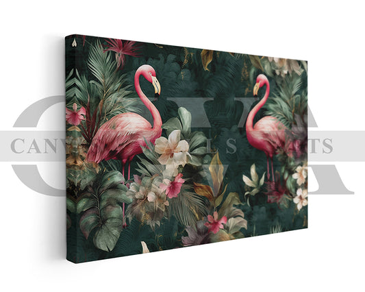 Flamingo Painting Canvas Wall Art