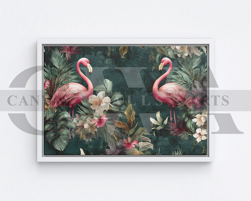Flamingo Painting Canvas Wall Art