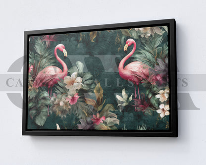 Flamingo Painting Canvas Wall Art