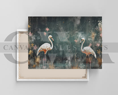 Flamingos Canvas Print