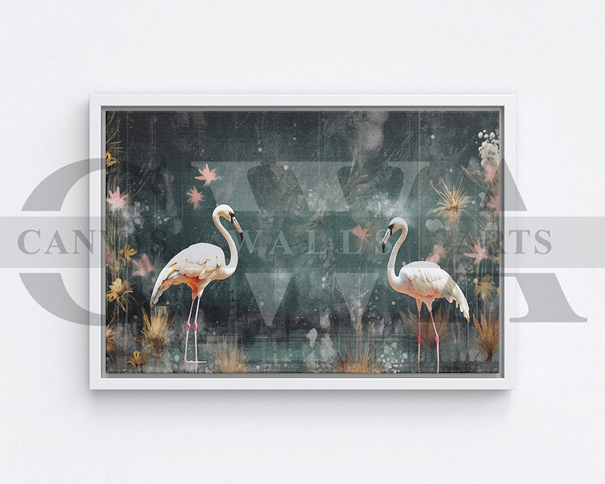 Flamingos Canvas Print