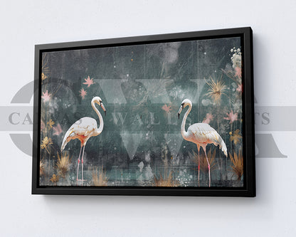 Flamingos Canvas Print