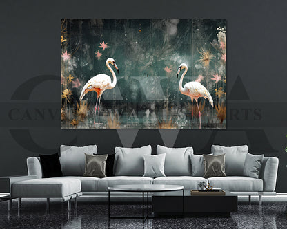 Flamingos Canvas Print