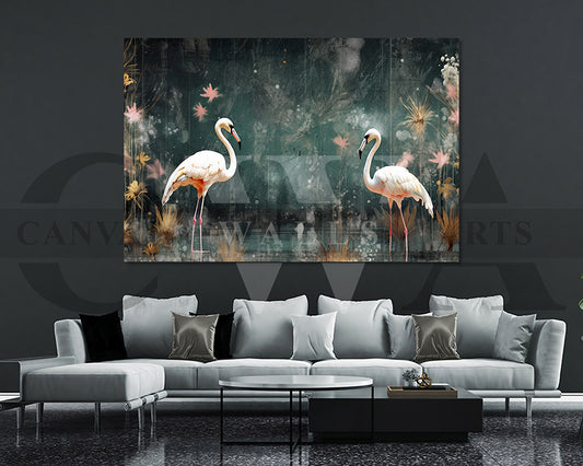Flamingos Canvas Print