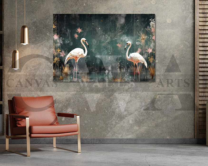 Flamingos Canvas Print