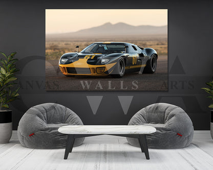 Ford GT40 Canvas Wall Art Car Poster Print