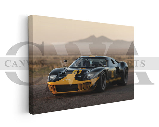 Ford GT40 Canvas Wall Art Car Poster Print