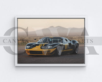 Ford GT40 Canvas Wall Art Car Poster Print