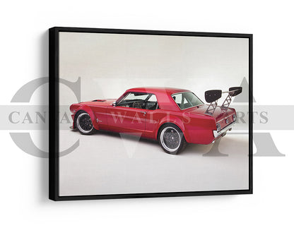 Ford Mustang Canvas Wall Art Car Poster Print