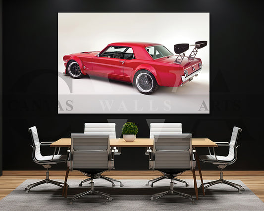 Ford Mustang Canvas Wall Art Car Poster Print