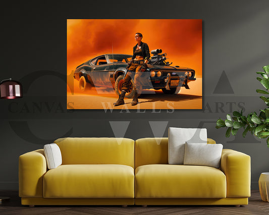 Furiosa A Mad Max Saga Canvas Wall Art